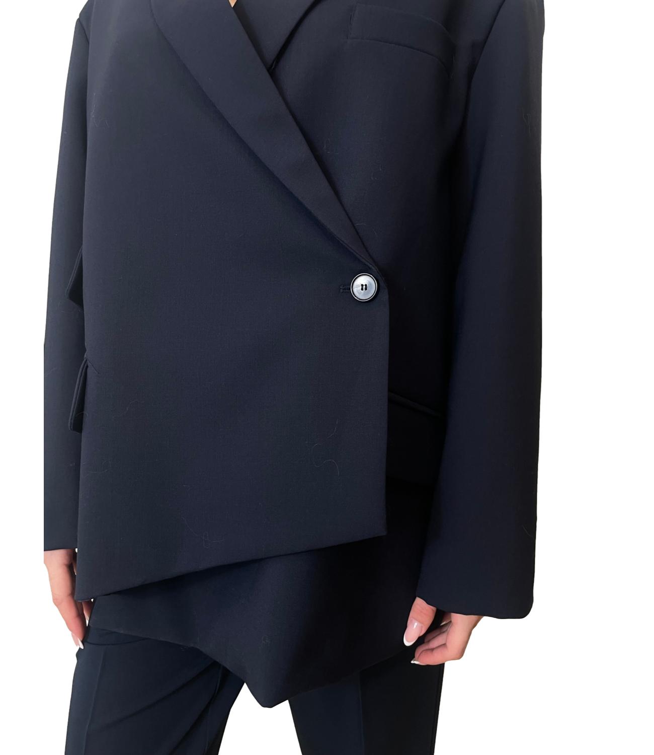 Vicolo Giacca Asimmetrica Navy Donna