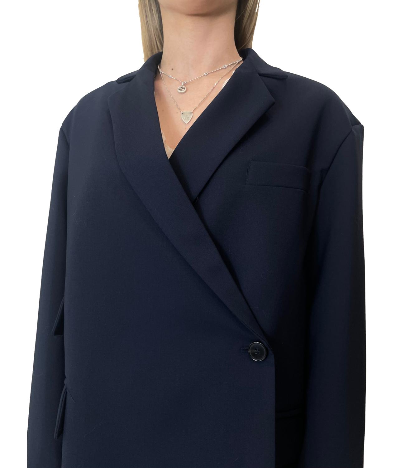 Vicolo Giacca Asimmetrica Navy Donna