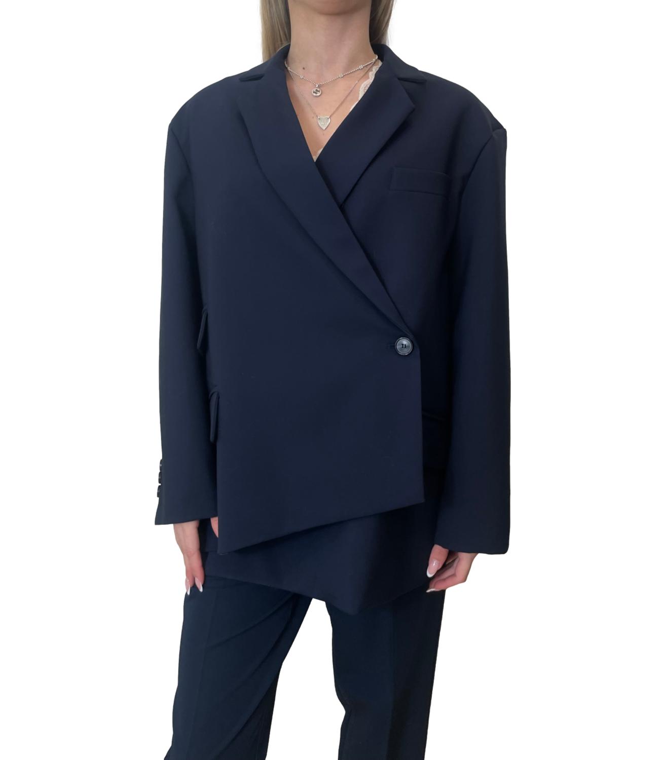 Vicolo Giacca Asimmetrica Navy Donna