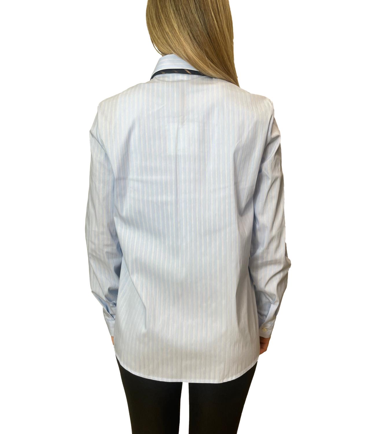 Vicolo Camicia Azzurro/Naturale Donna
