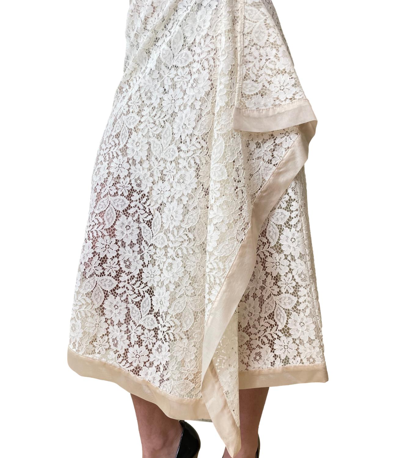 Vicolo Gonna Pizzo Panna Donna