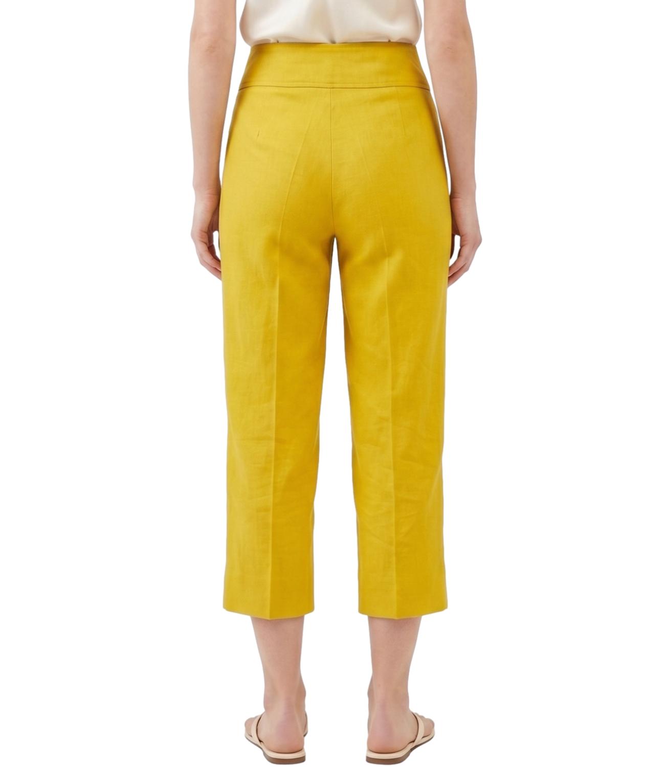 Vicolo Pantalone Capri Senape Donna