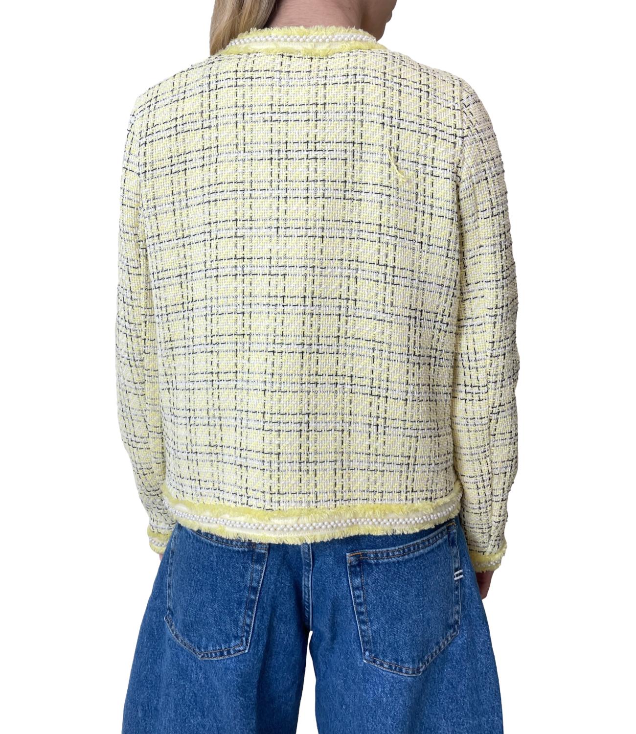 Vicolo Giacca Bouclè Giallo Donna