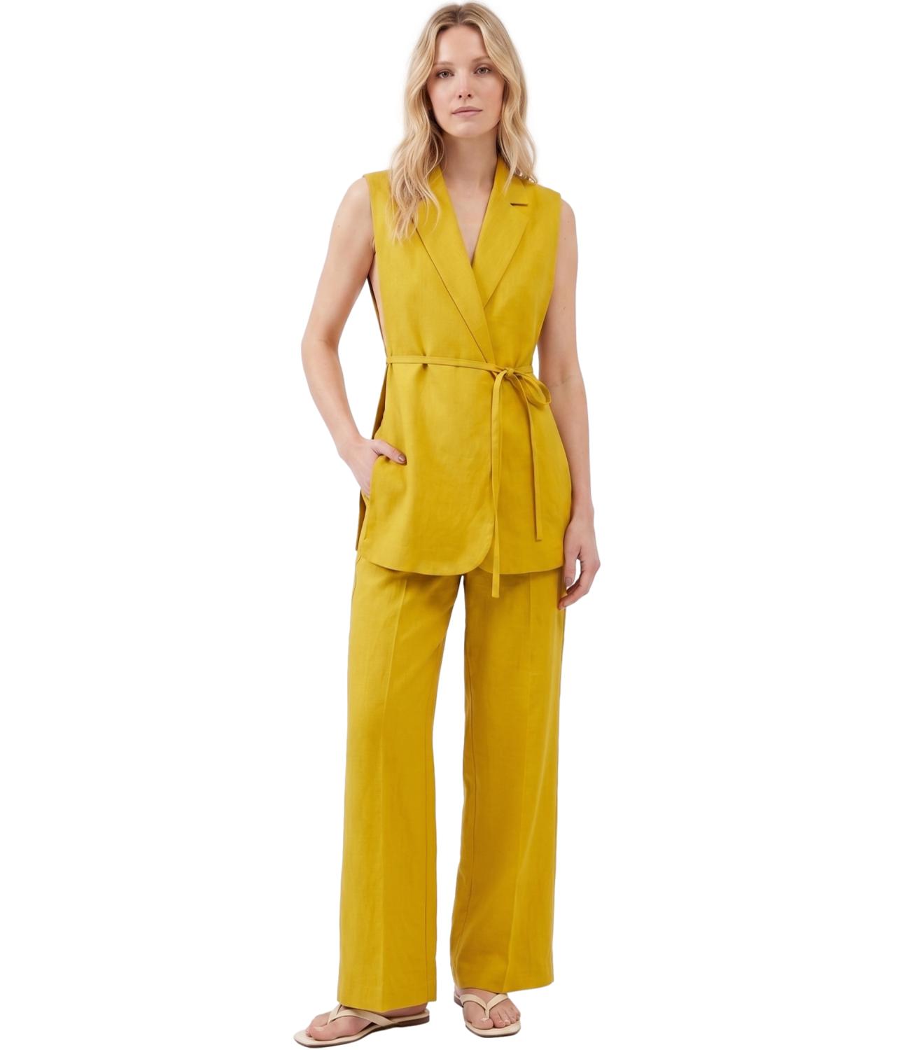Vicolo Pantalone Senape Donna