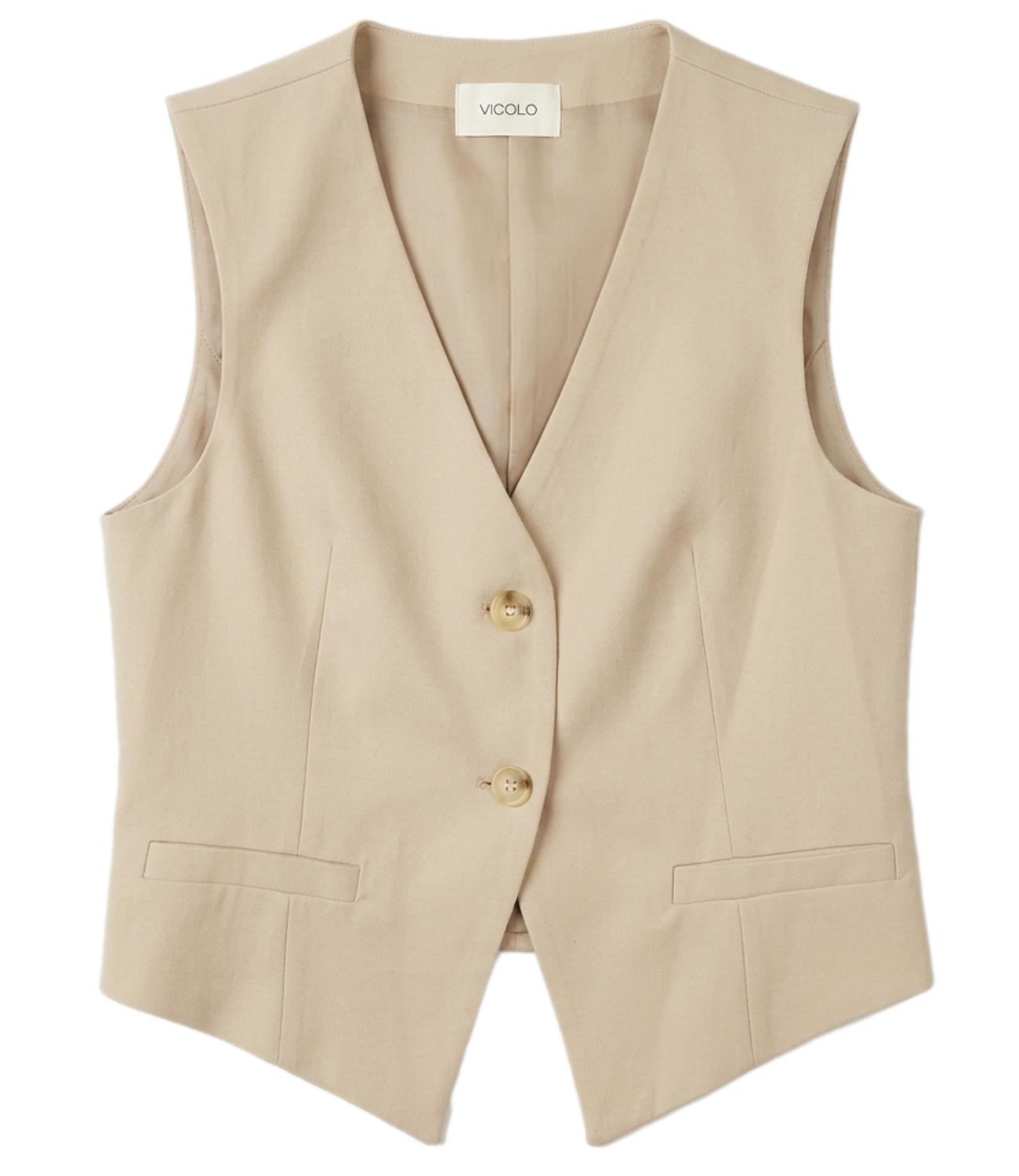 Vicolo Gilet Sabbia Donna