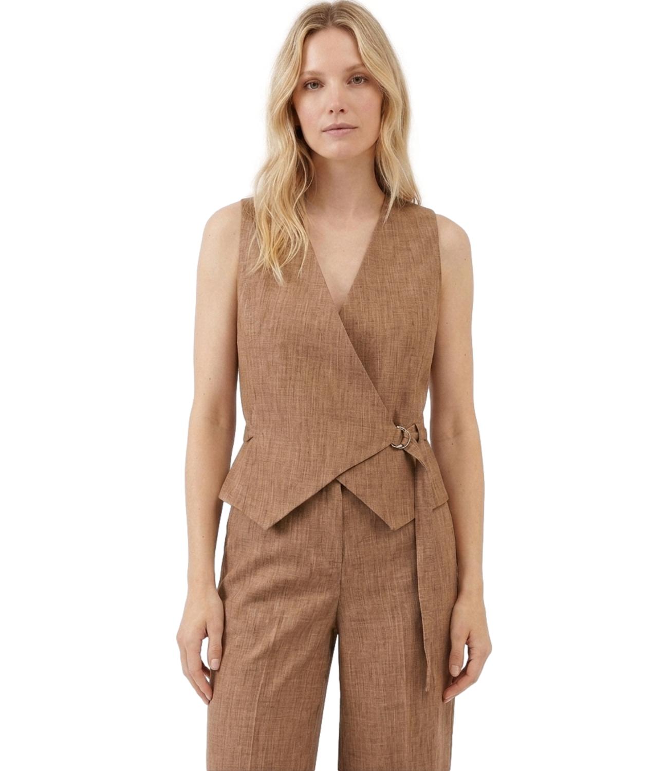 Vicolo Gilet Marrone Donna