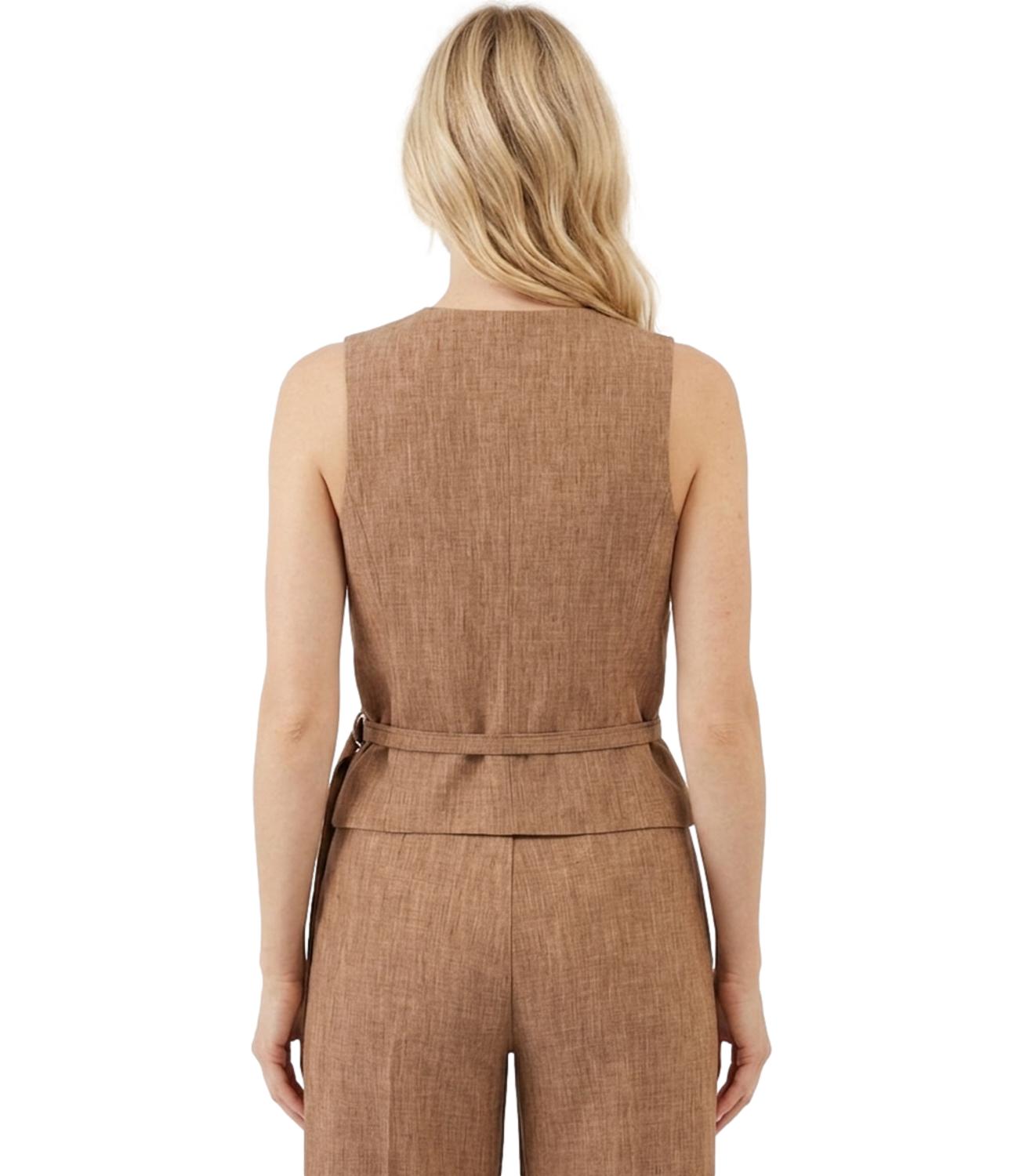 Vicolo Gilet Marrone Donna
