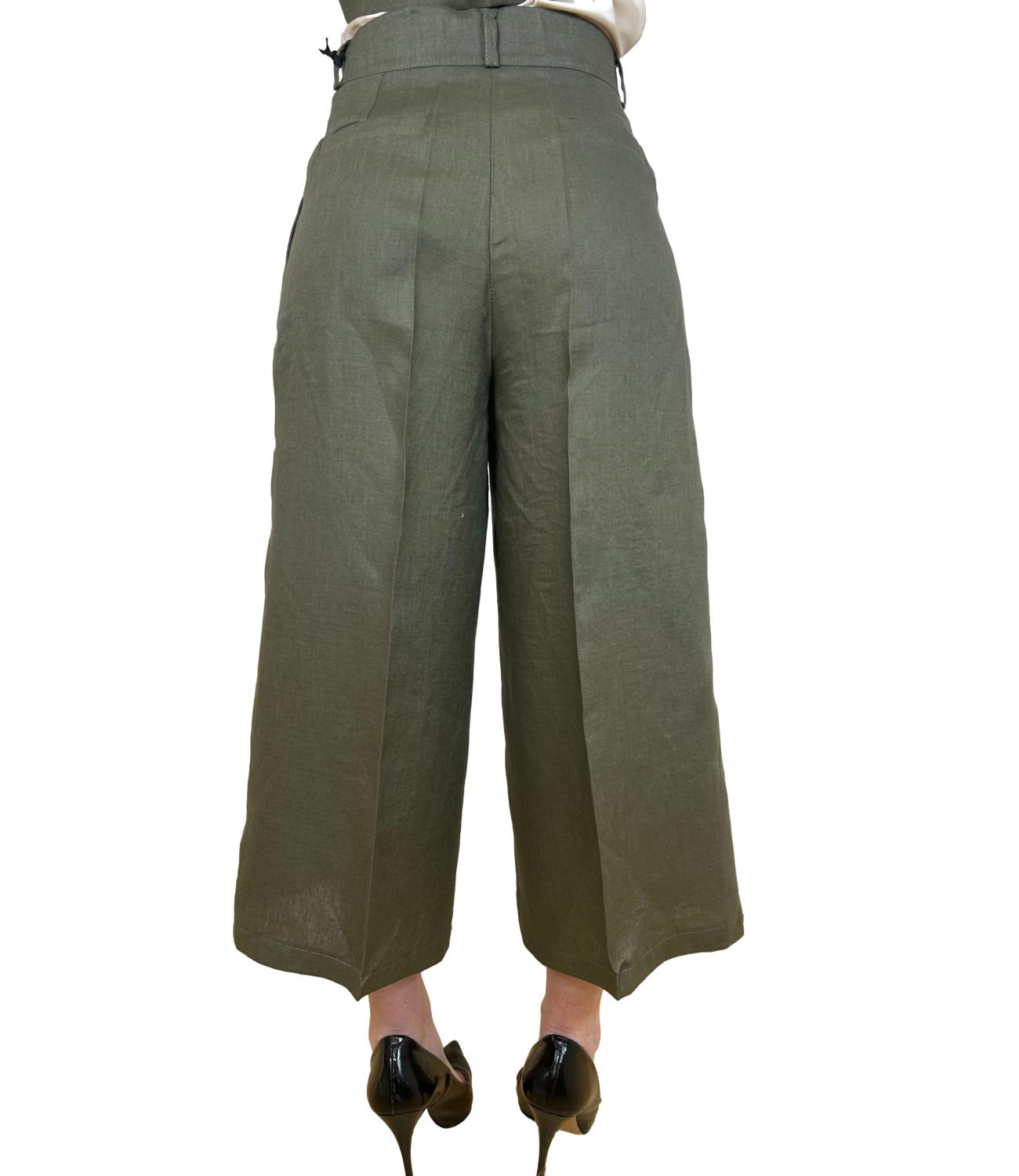 Vicolo Pantalone Verde Donna