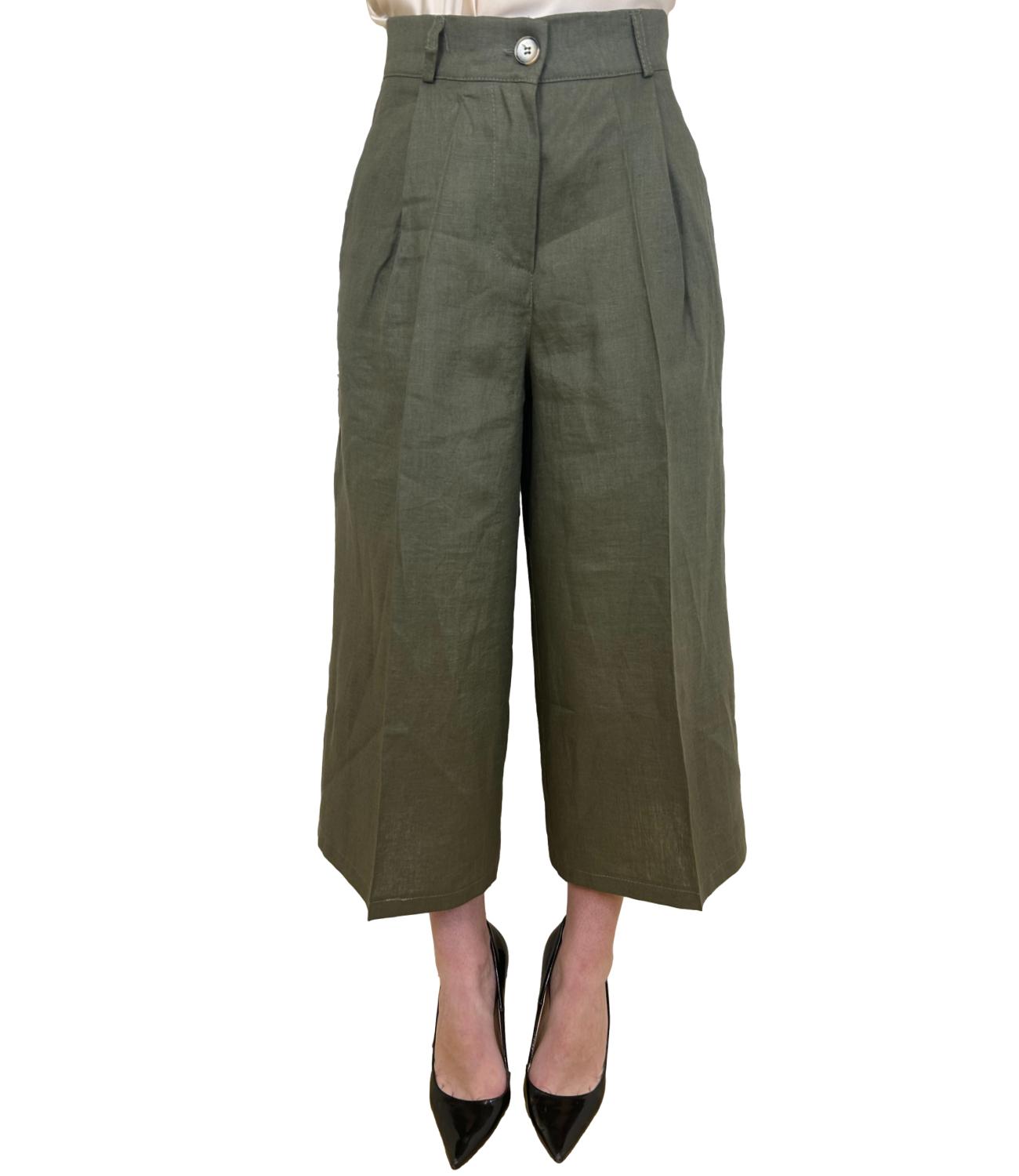Vicolo Pantalone Verde Donna