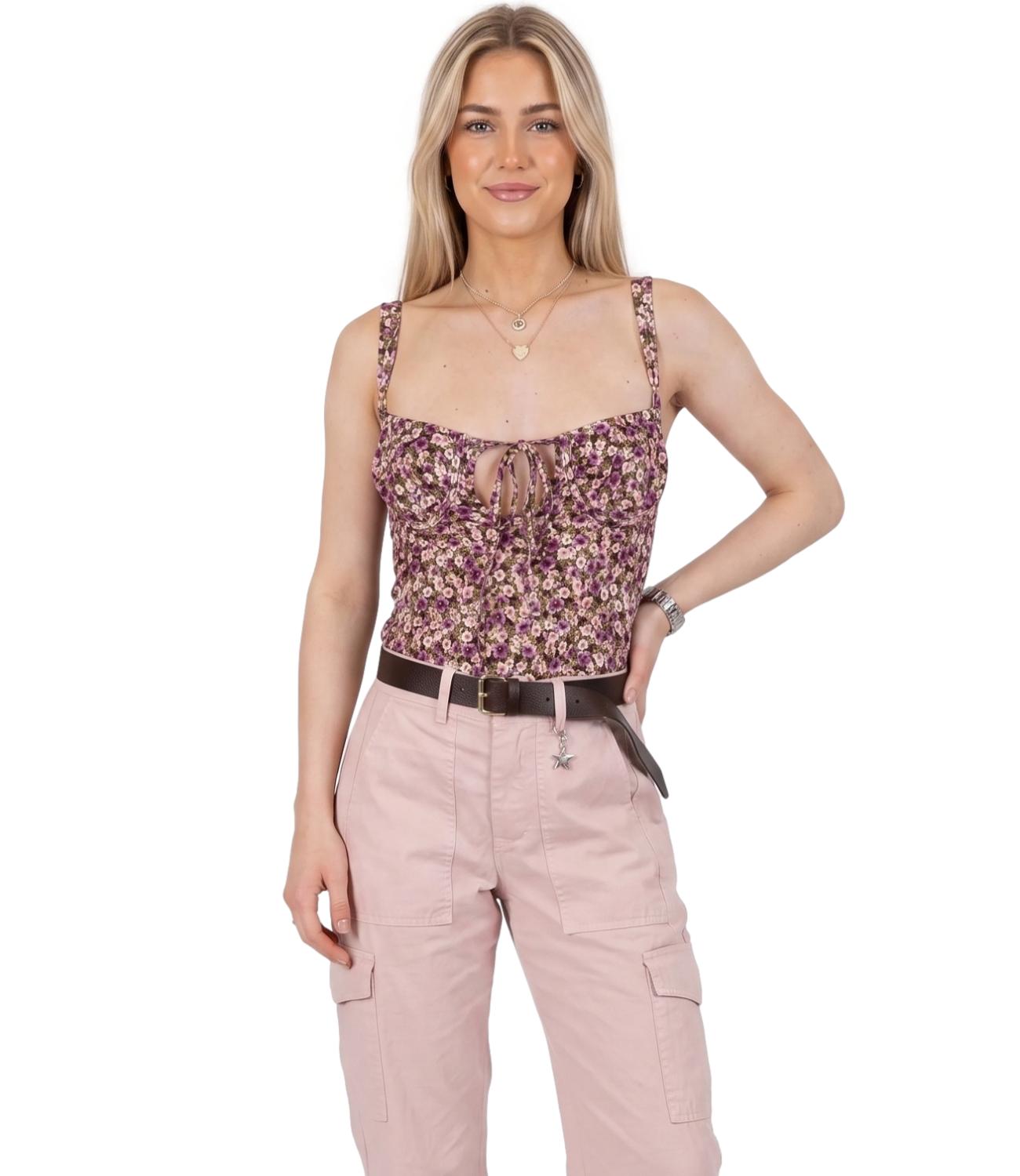 Vicolo Top Rouches Moro Donna