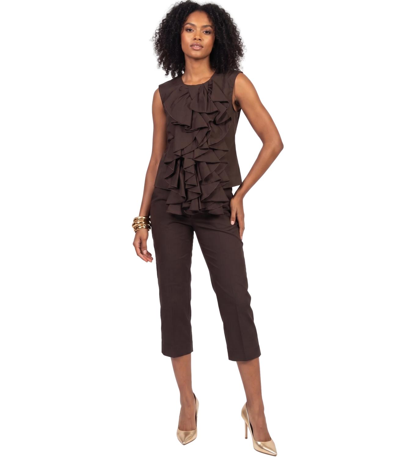 Vicolo Top Rouches Moro Donna