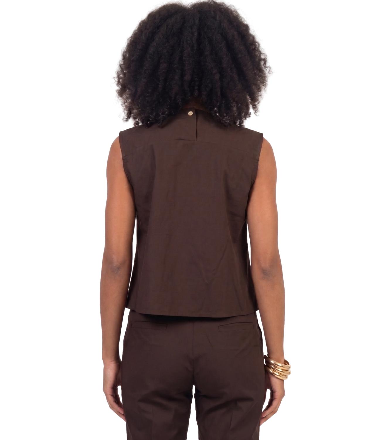 Vicolo Top Rouches Moro Donna
