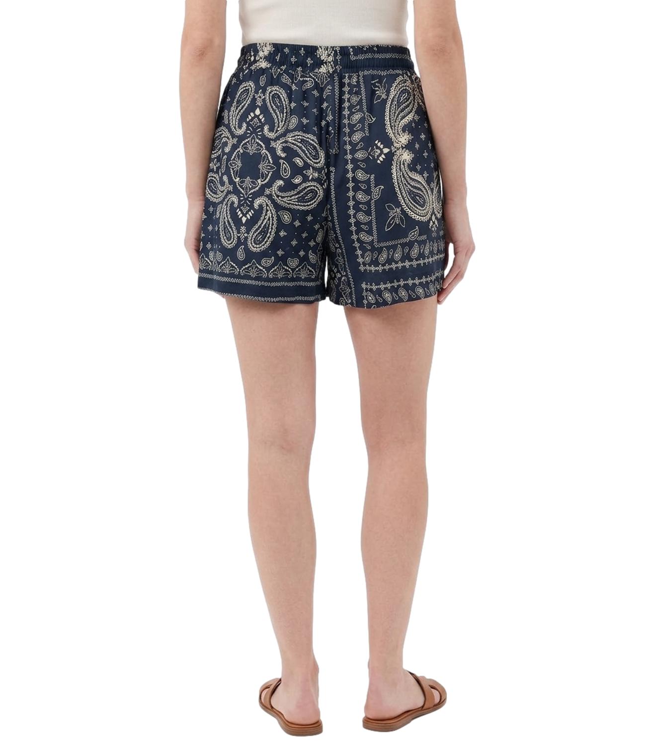 Vicolo Short Bandana Blu Donna