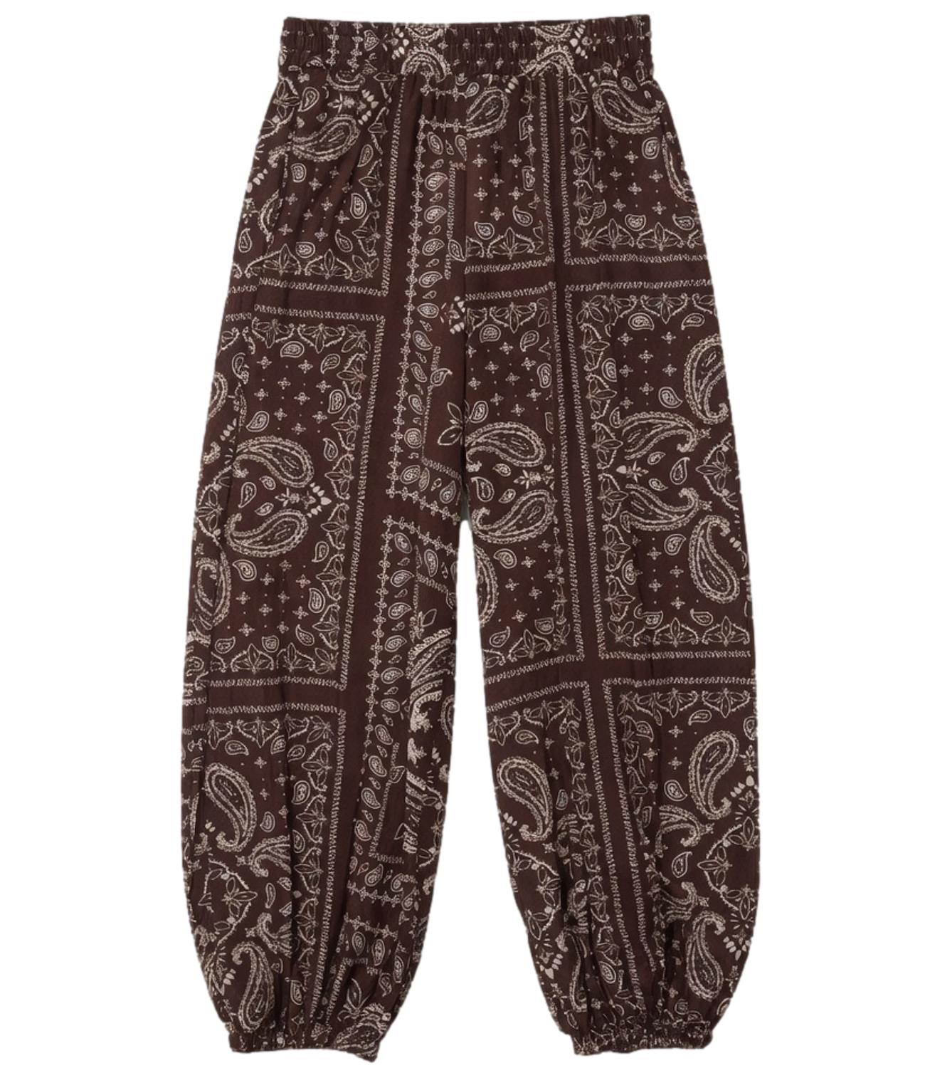 Vicolo Pantalone Bandana Bordeaux Donna