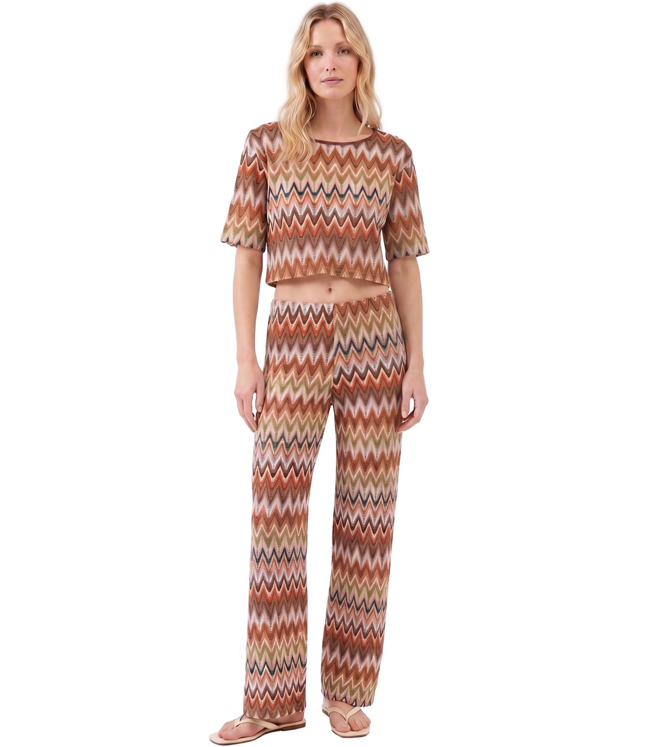 Vicolo Pantalone Multicolor Donna