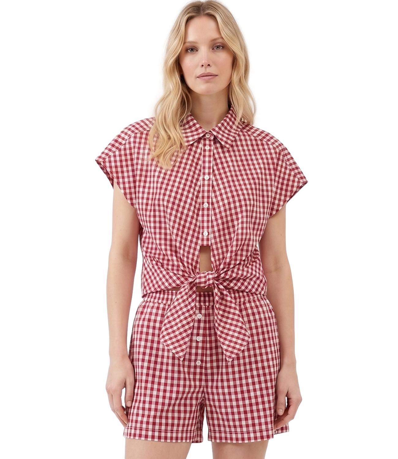 Vicolo Top Bianco/Rosso Donna