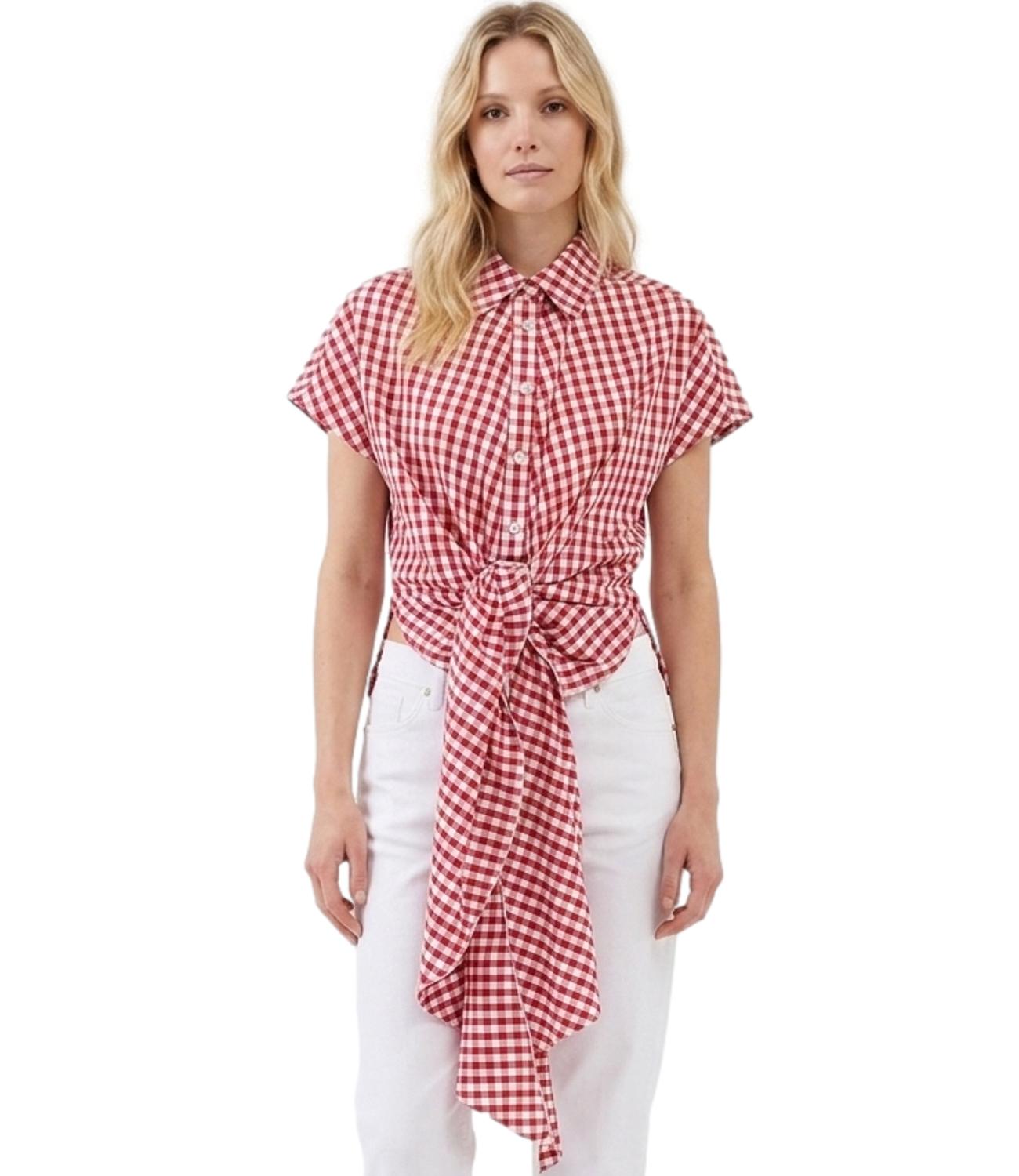 Vicolo Top Bianco/Rosso Donna