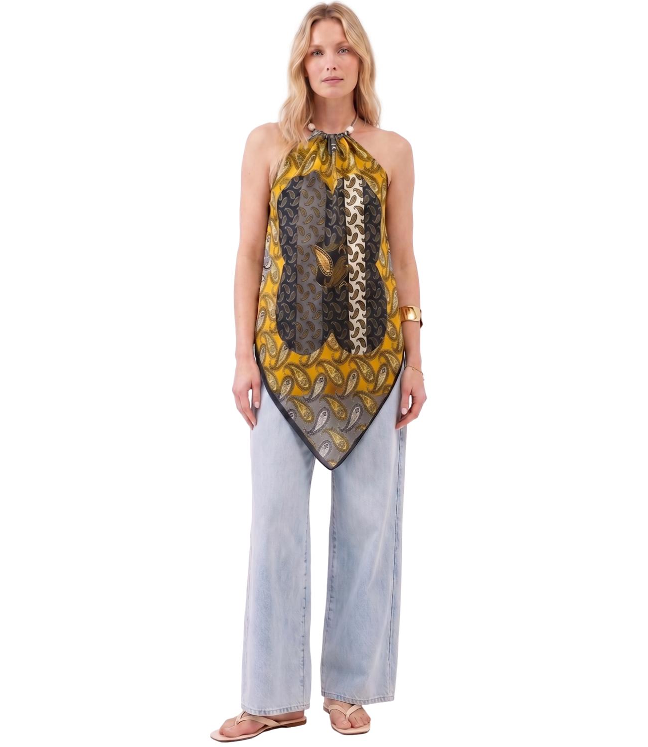 Vicolo Top Foulard Multicolor Donna