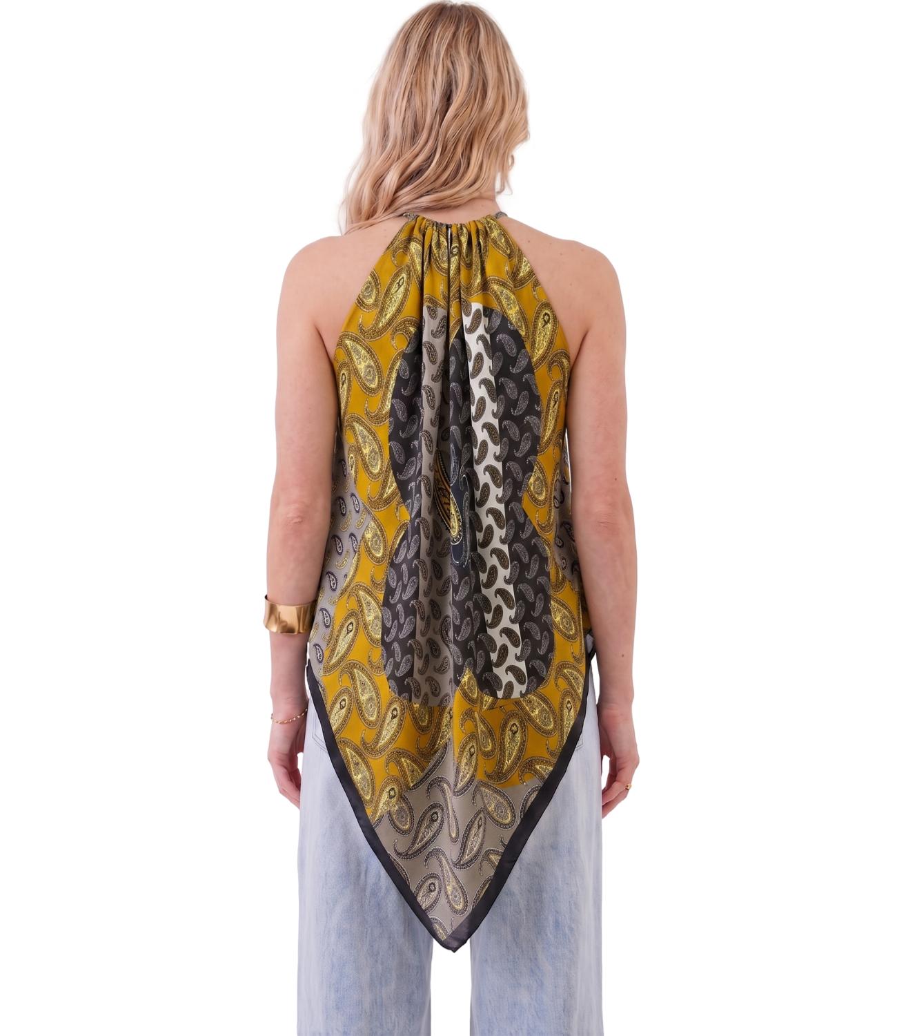 Vicolo Top Foulard Multicolor Donna