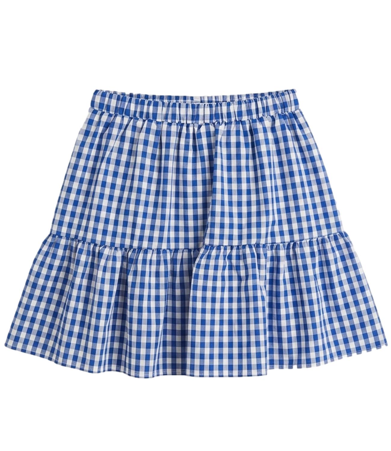 Vicolo Gonna Quadri Naturale/oceano Donna