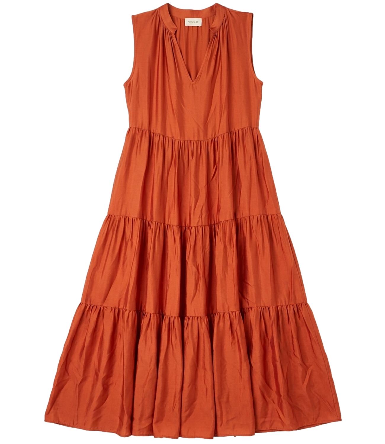 Vicolo Abito Balze Arancio Donna