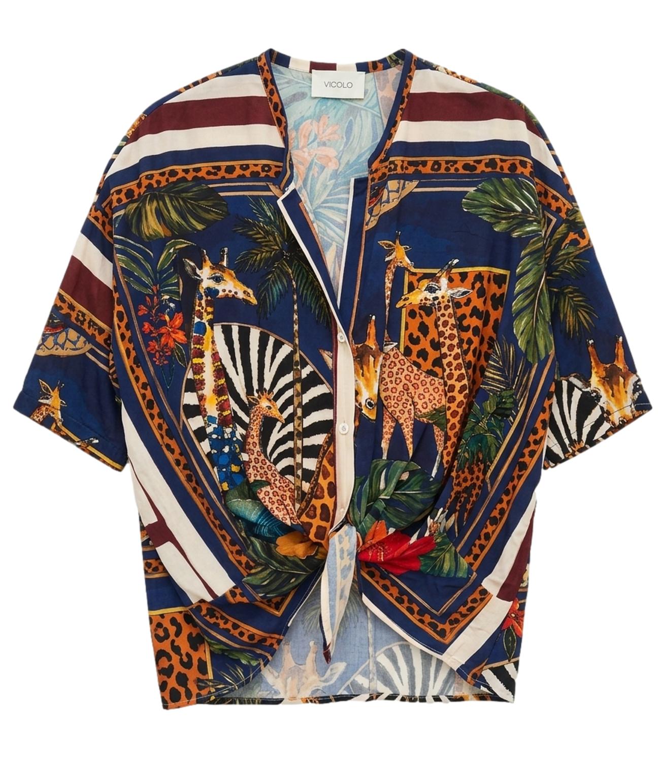 Vicolo Top Multicolor Donna