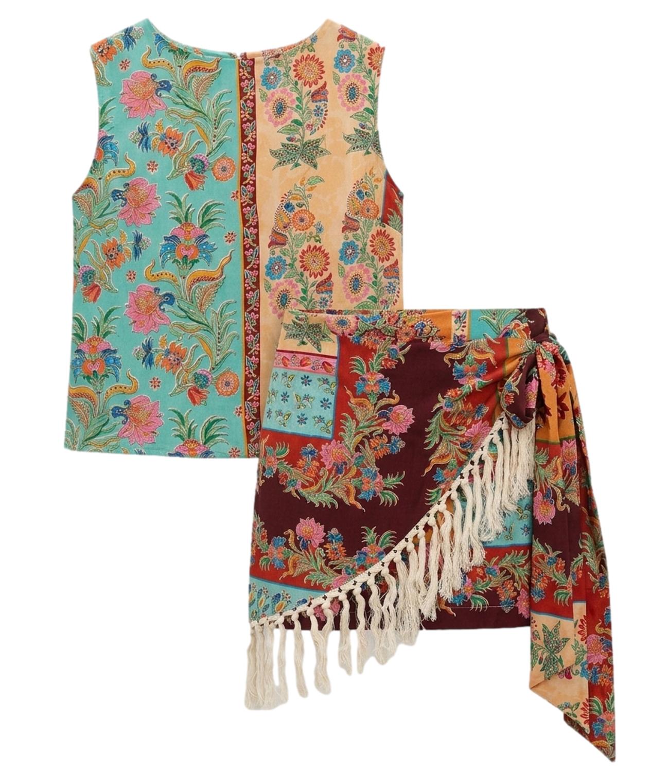 Vicolo Completo Multi Verde Donna