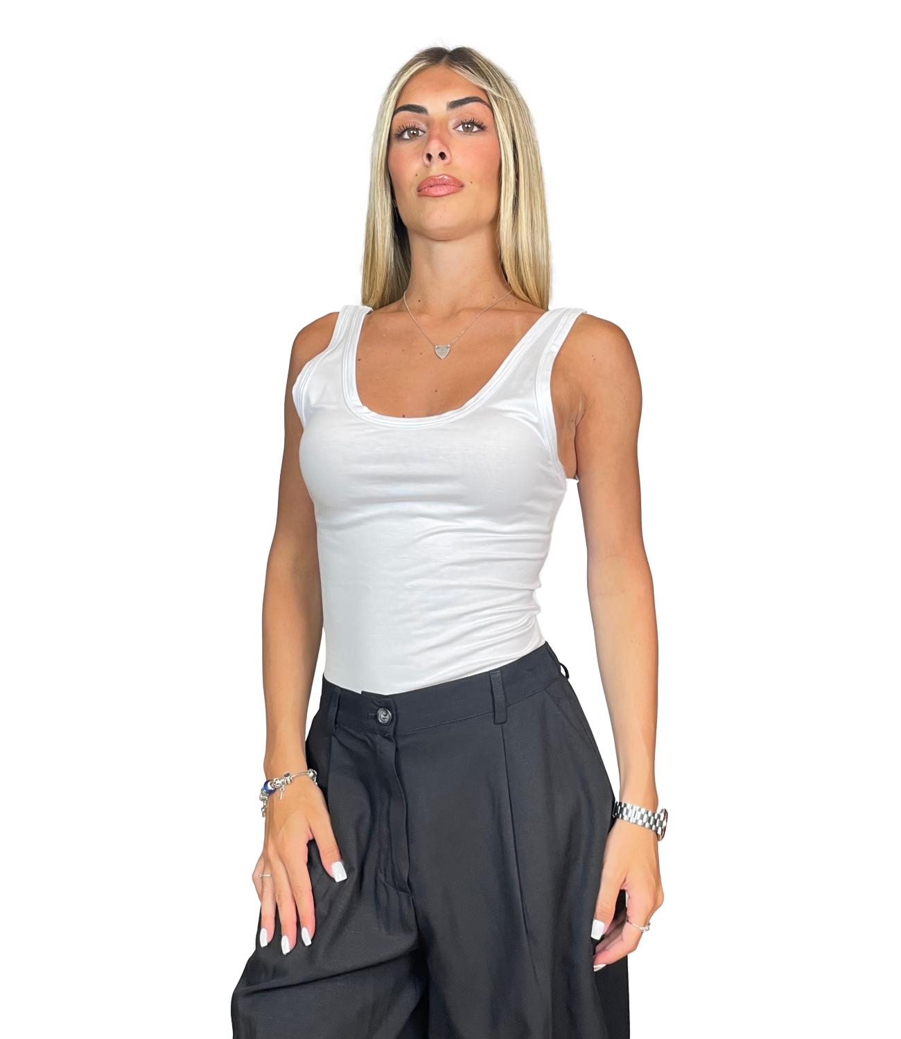 Vicolo Top Bianco Donna