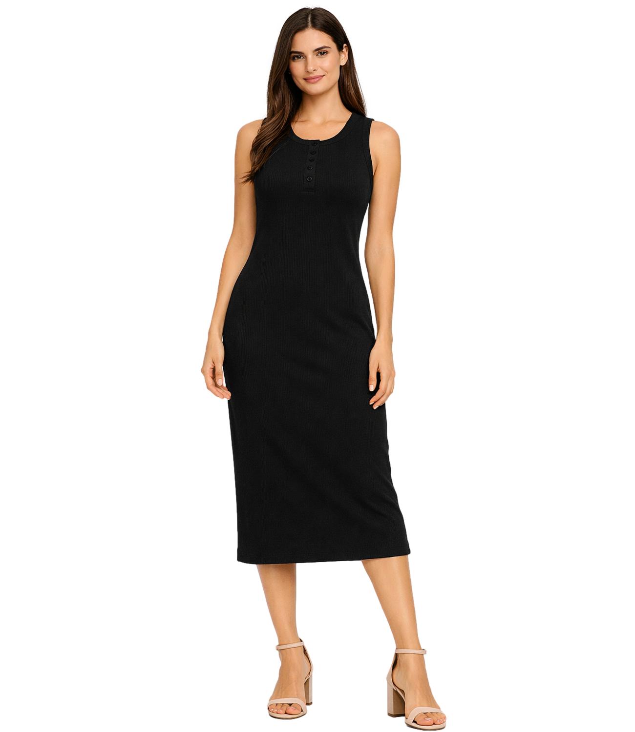 Vicolo Abito Costine Nero Donna