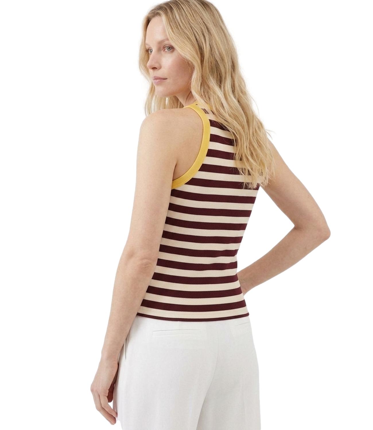 Vicolo Top Giallo/Bianco Donna