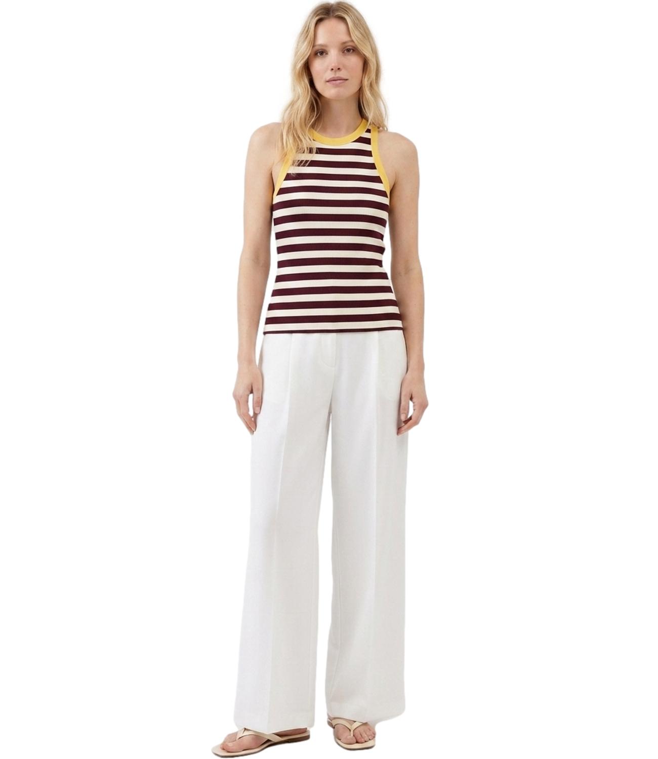 Vicolo Top Giallo/Bianco Donna