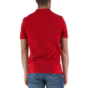 Plain Polo shirt Lyle & Scott uomo rossa in cotone 3 bottoni
