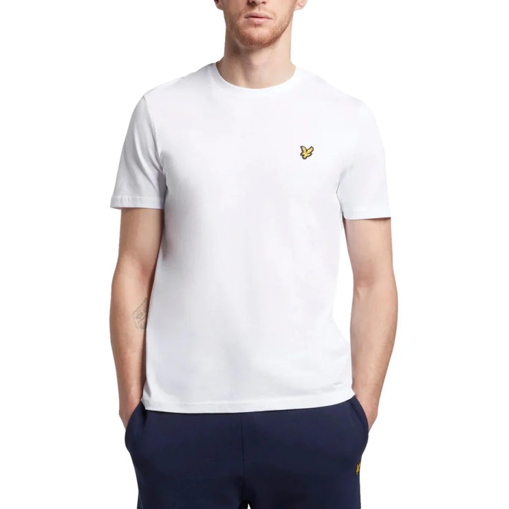 Plain T-shirt Lyle & Scott bianca in cotone con logo -