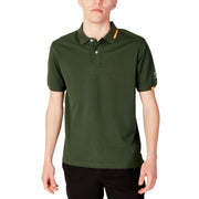 Polo Federico Classic Tag in piquet fit regular Verde - Polo