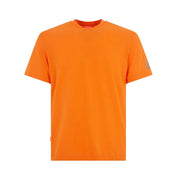 T-shirt girocollo uomo in jersey di cotone arancio - T-shirt