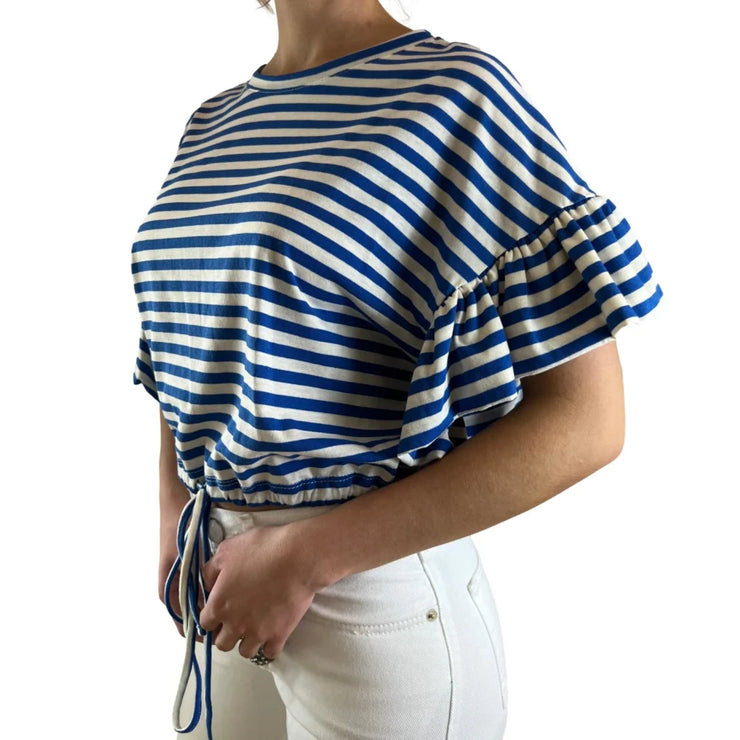 VICOLO T-shirt righe bianco/blu donna - UNI - T-shirt