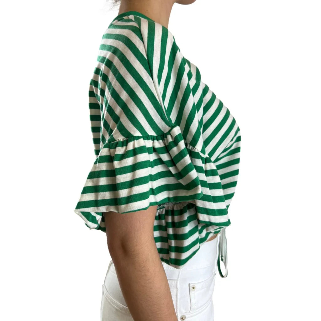VICOLO T-shirt righe bianco/verde donna - UNI - T-shirt