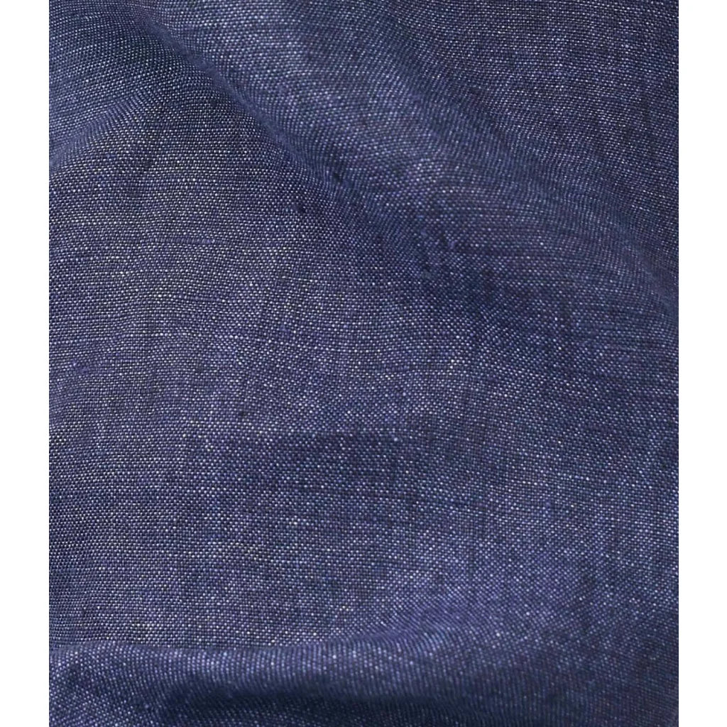 XACUS Camicia lino blu uomo - Camicia