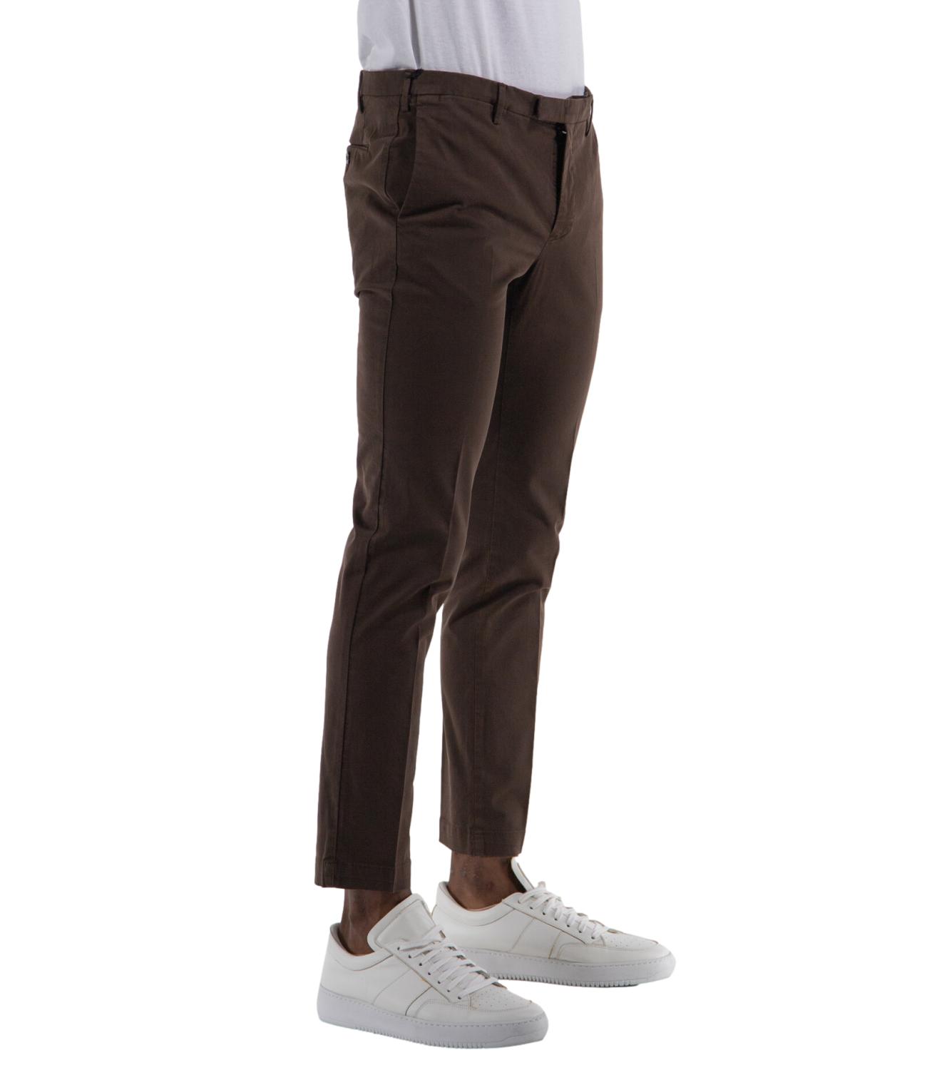 Pantalone PT Torino uomo color marrone scuro L.30