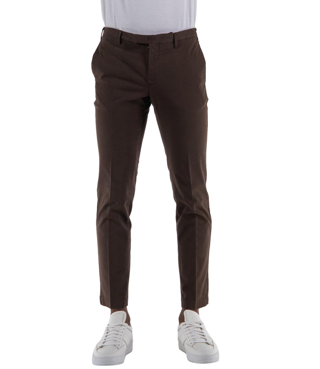 Pantalone PT Torino uomo color marrone scuro L.30