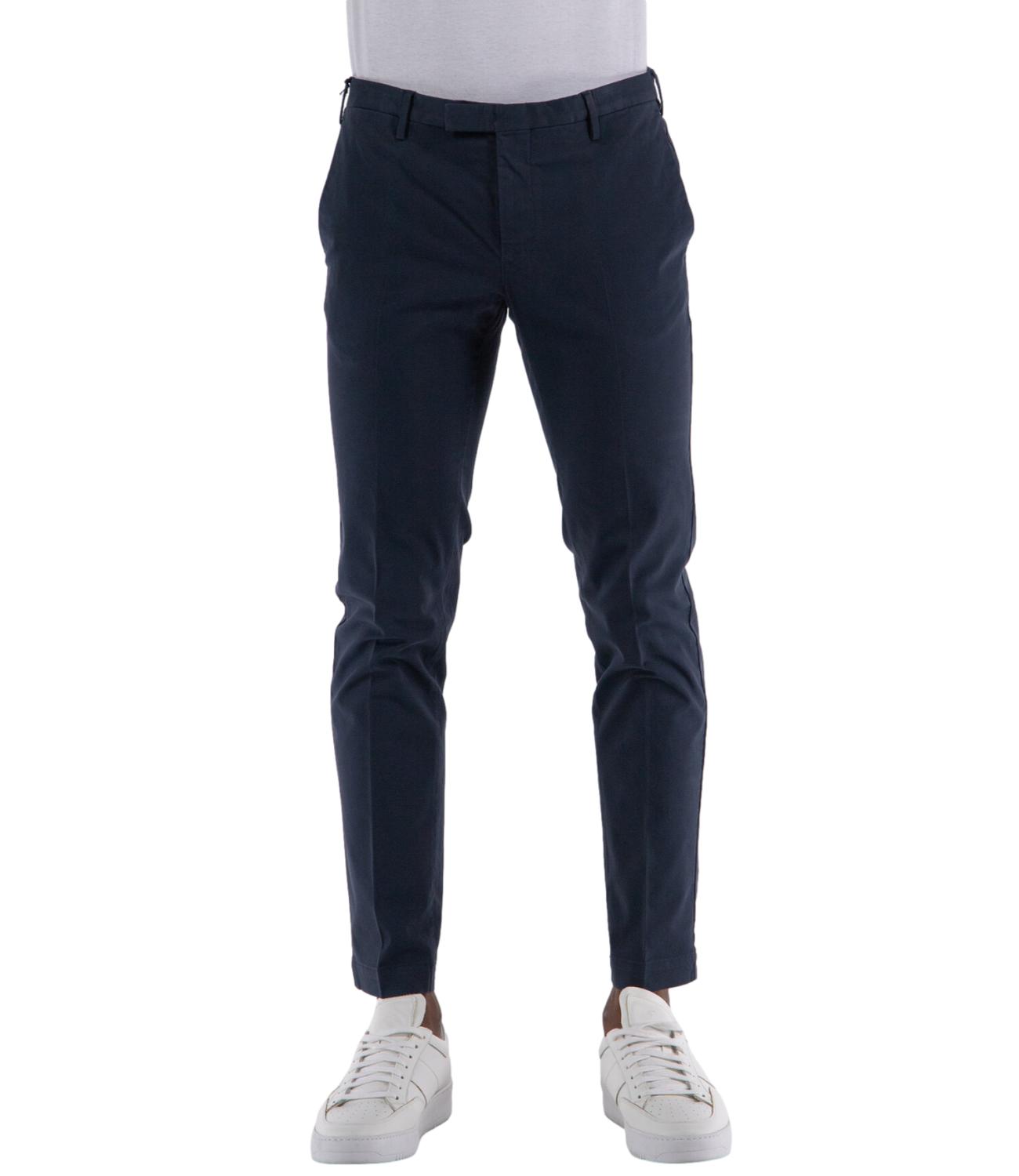 Pantalone blu skinny fit lunghezza 30 in cotone