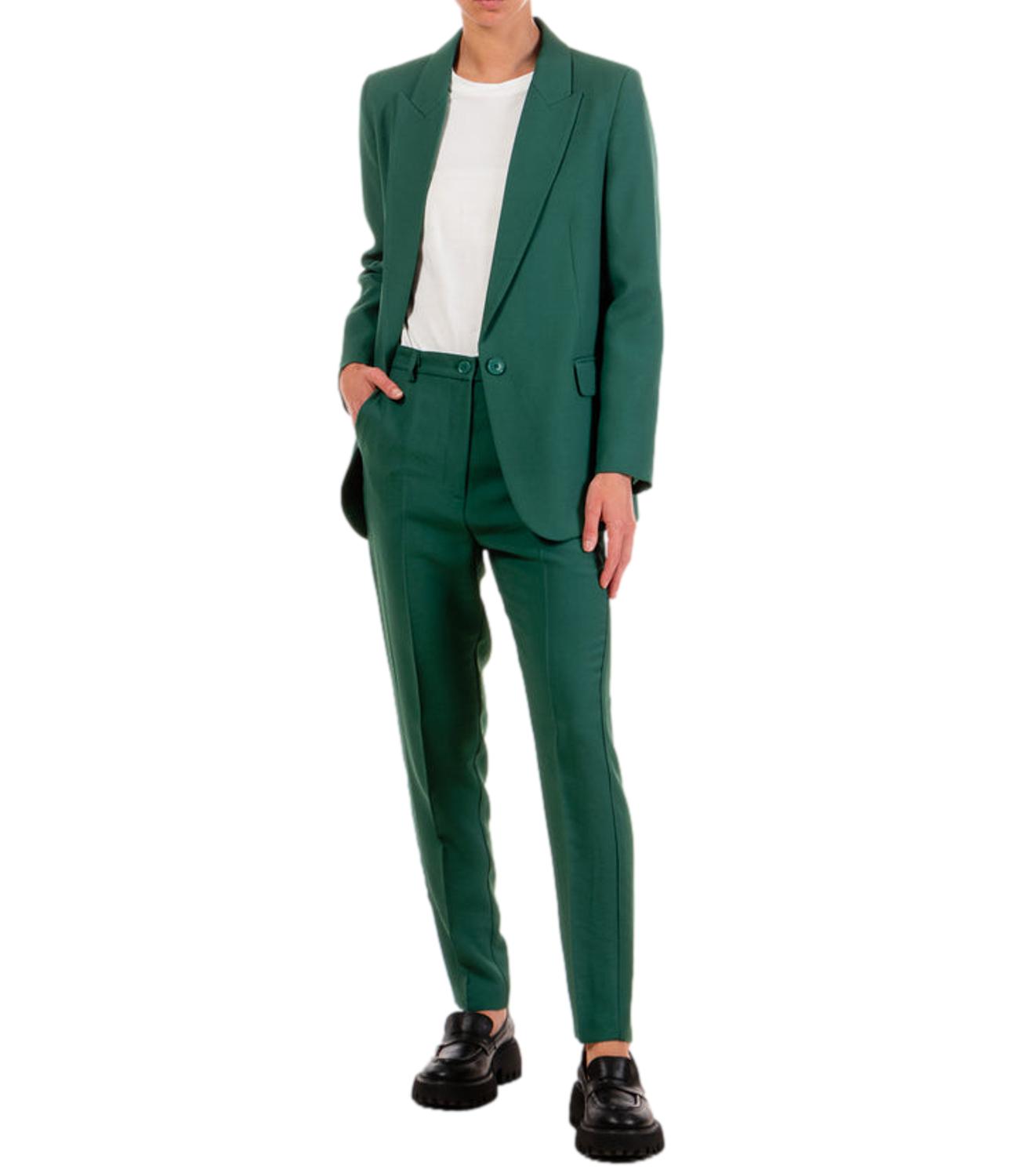VICOLO Pantalone verde abete donna