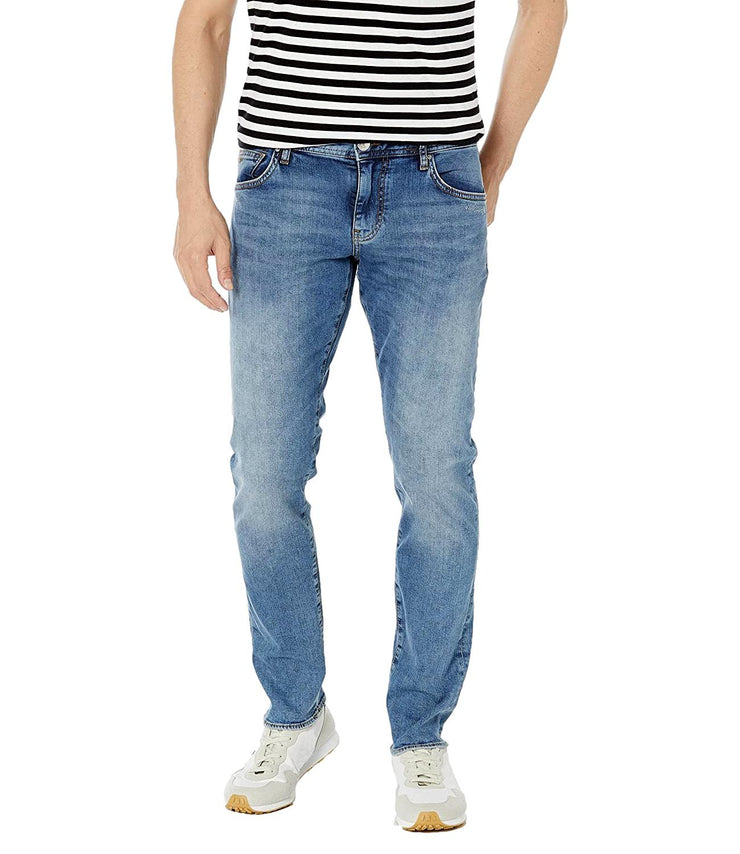Jeans chiaro uomo in cotone slim fit
