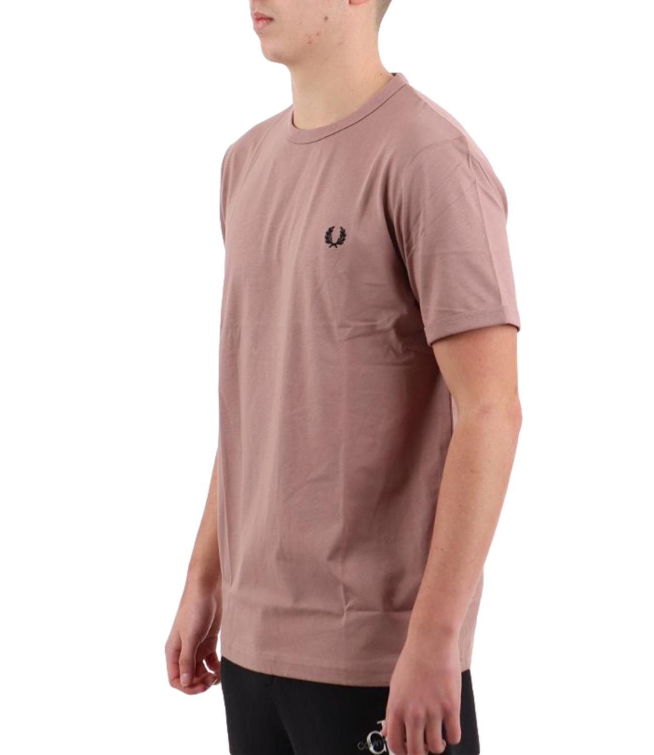 Fred Perry t-shirt rosa scuro uomo