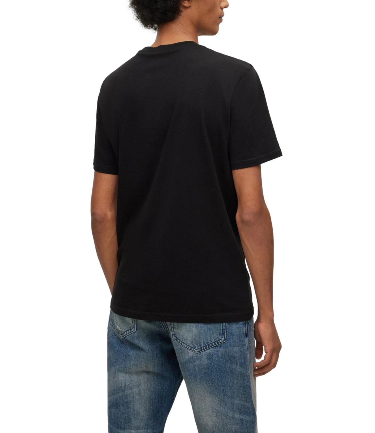 Hugo Boss t-shirt uomo in cotone jersey nera