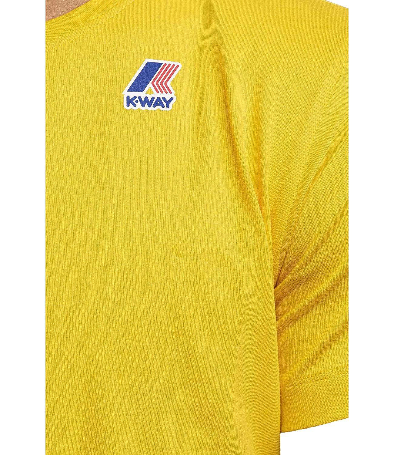 T-Shirt Bianca K-way giallo uomo Edouard