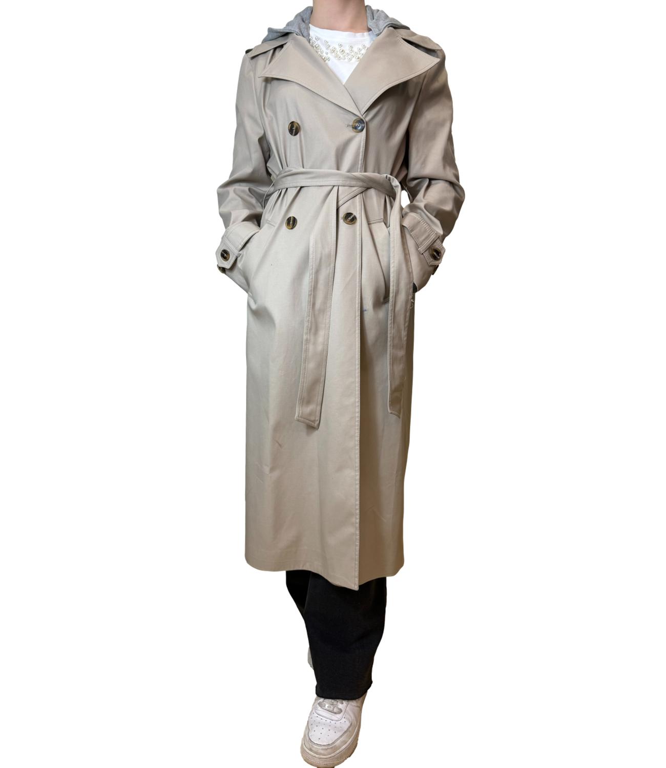Impermeabile/trench beige donna
