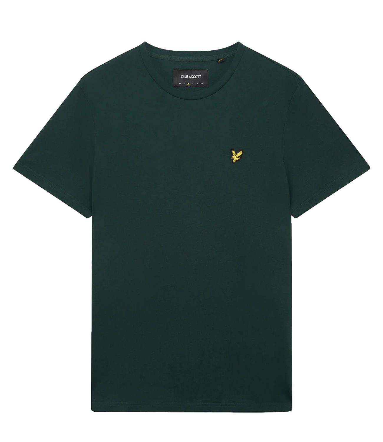 T-shirt Plain Lyle & Scott verde scuro