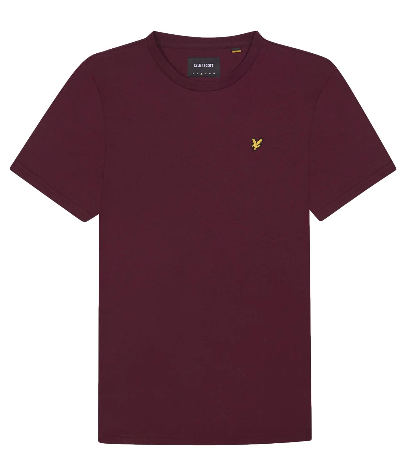 T-shirt Plain Lyle & Scott burgundy