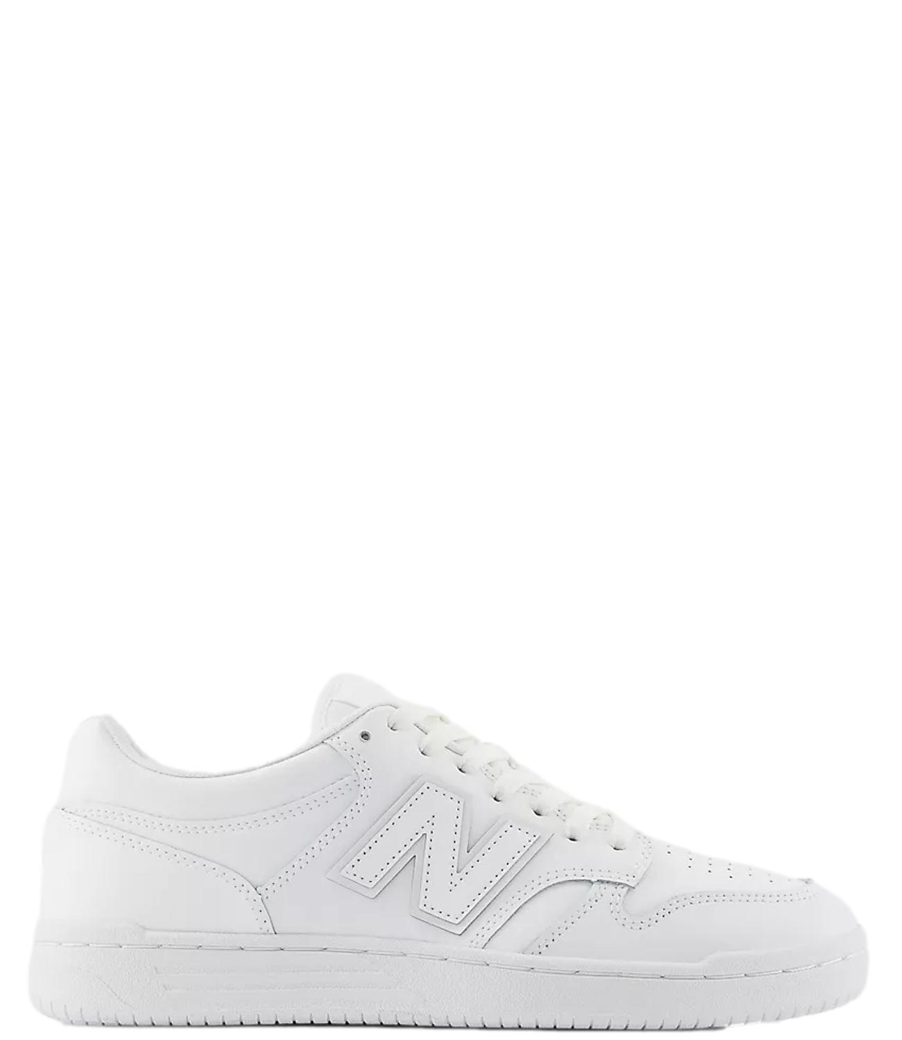 Sneakers New Balance 480 bianca bassa in pelle